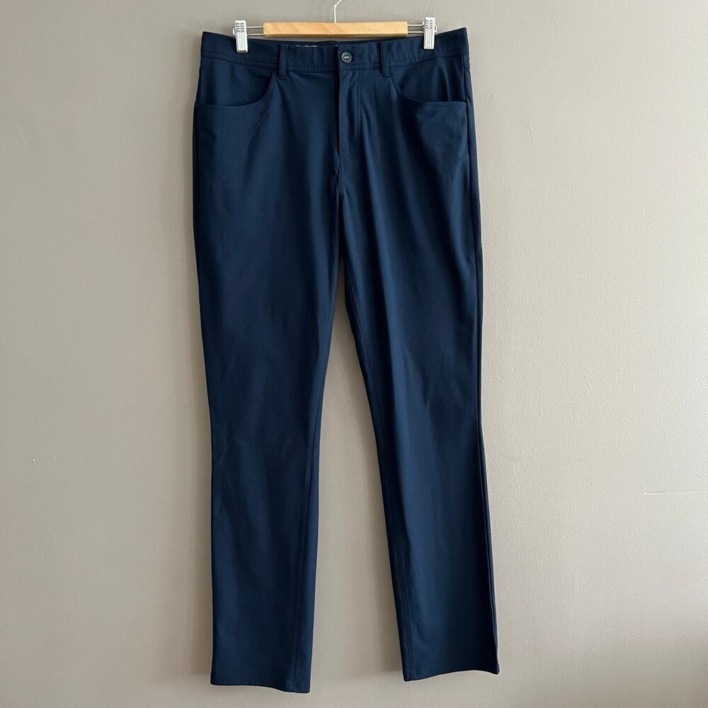 PUMA Enjoy Golf Chino Pants Men’s 34x32 Navy Flat Front Stretch Performance